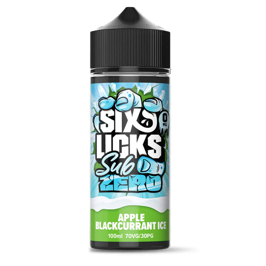 Six Licks Sub Zero Apple Blackcurrant Ice