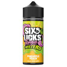 Six Licks Tongue Twisters Pineapple Peach