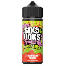 Six Licks Tongue Twisters Strawberry Melon