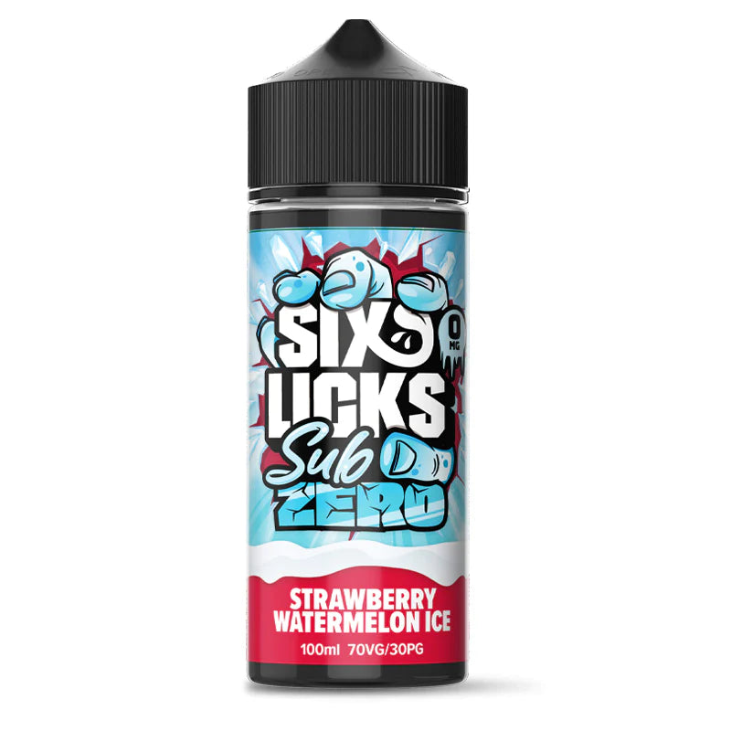 Six Licks Sub Zero Strawberry Watermelon Ice